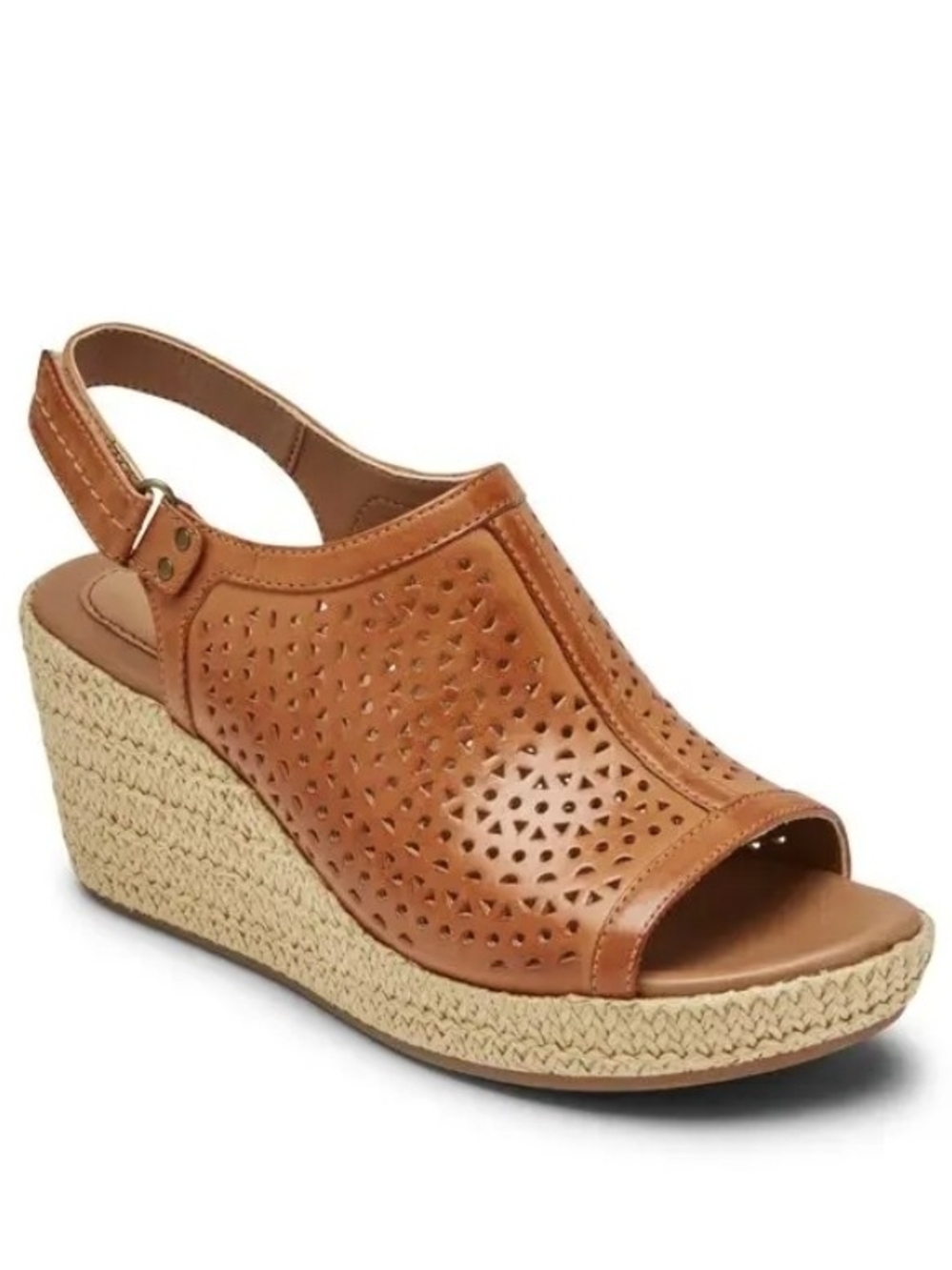 Cobb Hill Orange Erica Slingback Leather Sandal
